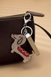 BAG CHARM KEY CHAIN - BLING RHINESTONE DOG | 80K075