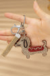 BAG CHARM KEY CHAIN - BLING RHINESTONE DOG | 80K075