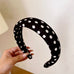 POKA DOT PUFFED SPA HEADBAND HAIR BAND | 40HB189
