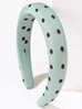POKA DOT PUFFED SPA HEADBAND HAIR BAND | 40HB189