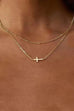 18K STAINLESS STEEL TARNISH FREE CROSS NECKLACE | 40NK9614