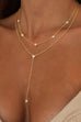 18K STAINLESS STEEL TARNISH FREE Y NECKLACE | 40NK9615