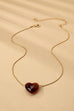 TORTOISE HEART CHARM PENDANT NECKLACE | 80N92602