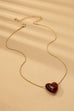 TORTOISE HEART CHARM PENDANT NECKLACE | 80N92602