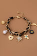 CHARM SCARF BRACELET-CROSS HERT SUNBLAST PEARL | 80B1574