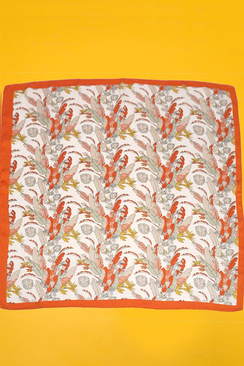 Vintage Floral Print Bandana Scarf | 40SC700