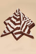 Large Vintage Zebra Print Bandana Scarf | 40SC702