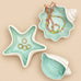 Ceramic Seashell & Starfish Decorative Trinket Dish| 40CP102
