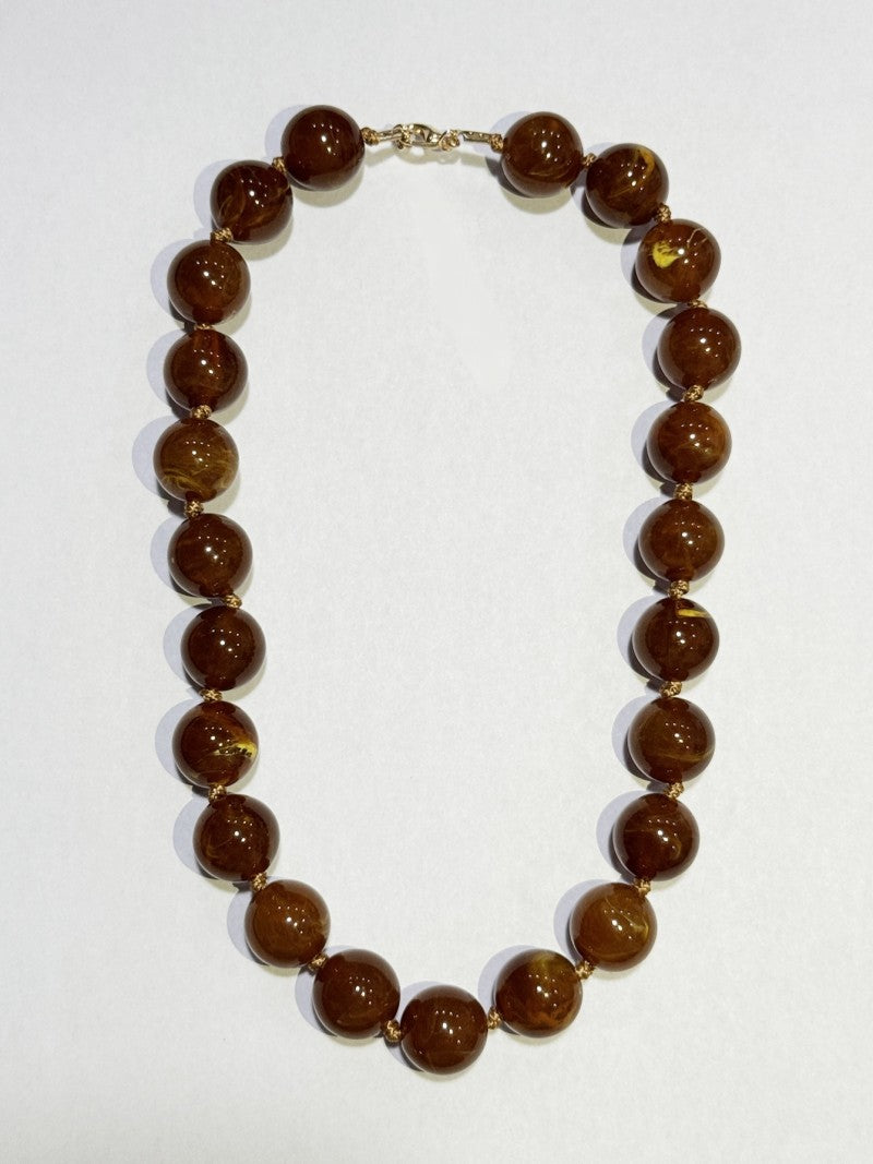 NATURAL STONE AGATE GLASS STAINLESS STEEL NECKLACE | 40NK9627