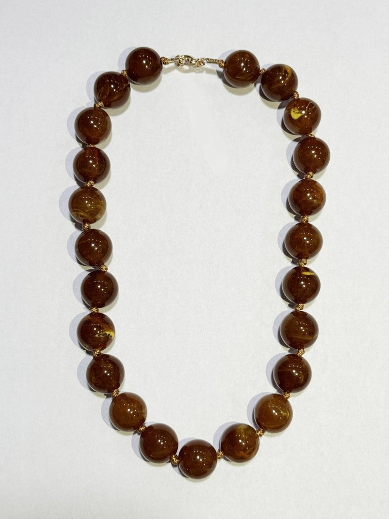 NATURAL STONE AGATE GLASS STAINLESS STEEL NECKLACE | 40NK9627