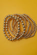 CLASSIC MULTI BALL CHAIN BEAD STRETCHABLE BRACELET | 40B5203