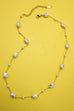 18K STAINLESS STEEL TARNISH FREE PEARL NECKLACE | 40NK9630