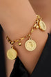 18K STAINLESS STEEL TARNISH FREE COIN BRACELET | 40B5207