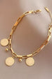 18K STAINLESS STEEL TARNISH FREE COIN BRACELET | 40B5207