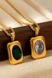 18K STAINLESS STEEL TARNISH FREE RHINE NECKLACE | 40NK9635
