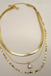 18K STAINLESS STEEL TARNISH FREE LAYERED NECKLACE | 40NK9636