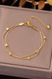 18K STAINLESS STEEL TARNISH FREE LAYERED BRACELET | 40B5211