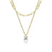 18K STAINLESS STEEL TARNISH FREE LAYERED NECKLACE | 40NK9644