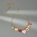 CHARM NECKLACE-HEARTS CHECKER RHINESTONE | 80N92638