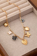 CHARM NECKLACE-HEARTS CHECKER RHINESTONE | 80N92651