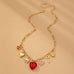 CHARM NECKLACE-HEARTS KEY BOW LOVE | 80N92641