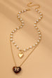 MULTI LAYER DOUBLE HEART CHARM NECKLACE | 80N92656