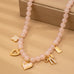 BEADED CHARM NECKLACE-HEART BOW CLOVER | 80N92632