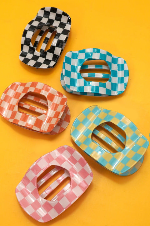 Jumbo Lay Flat Oval Hair Claw Clips Secure Styling | 40H1031