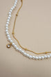 18K STAINLESS STEEL TARNISH FREE LAYERED NECKLACE | 40NK9648