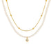 18K STAINLESS STEEL TARNISH FREE LAYERED NECKLACE | 40NK9648