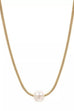 18K STAINLESS STEEL TARNISH FREE PEARL NECKLACE | 40NK9649