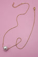 18K STAINLESS STEEL TARNISH FREE PEARL NECKLACE | 40NK9649
