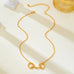 Horsebit Centerpiece Cable Chain Necklace | 80N95008