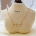 Horsebit Centerpiece Cable Chain Necklace | 80N95008