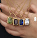 18K STAINLESS STEEL TARNISH FREE SQUARE NECKLACE | 40NK9653
