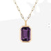 18K STAINLESS STEEL TARNISH FREE SQUARE NECKLACE | 40NK9653