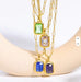 18K STAINLESS STEEL TARNISH FREE SQUARE NECKLACE | 40NK9653