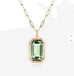 18K STAINLESS STEEL TARNISH FREE SQUARE NECKLACE | 40NK9653