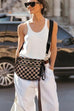 CROSSBODY ZIPPER REMOVAL STRAP SLING BUM BAG | 40P593