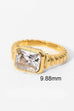 18K STAINLESS STEEL TARNISH FREE  RHINESTONE RINGS | 40R135