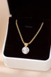 ROUND ZIRCON PENDANT NECKLACE | 80N92678