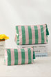 TRAVEL STRIPE COSMETIC MAKEUP POUCH BAG | 40P594