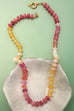 Natural Stone Semi-Precious Glass Mixed Necklace | 40NK9659