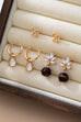 Trio Gold-Tone Floral & Drop Earring Set | 80E61610