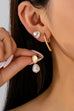 Trio Gold-Tone Pearl & Crystal Earring Set | 80E61609