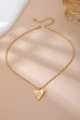 Gold-Tone Heart Pendant Necklace | 80N92699