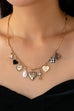 CHARM NECKLACE-HEART CHECKER CROSS CHARM | 80N92681