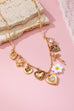 CHARM NECKLACE-HEART BOW FLOWER  CROSS CHARM | 80N92692
