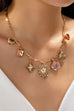 CHARM NECKLACE-HEART FLOWER RHINESTONE CLOVER | 80N92697