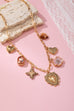 CHARM NECKLACE-HEART FLOWER RHINESTONE CLOVER | 80N92697